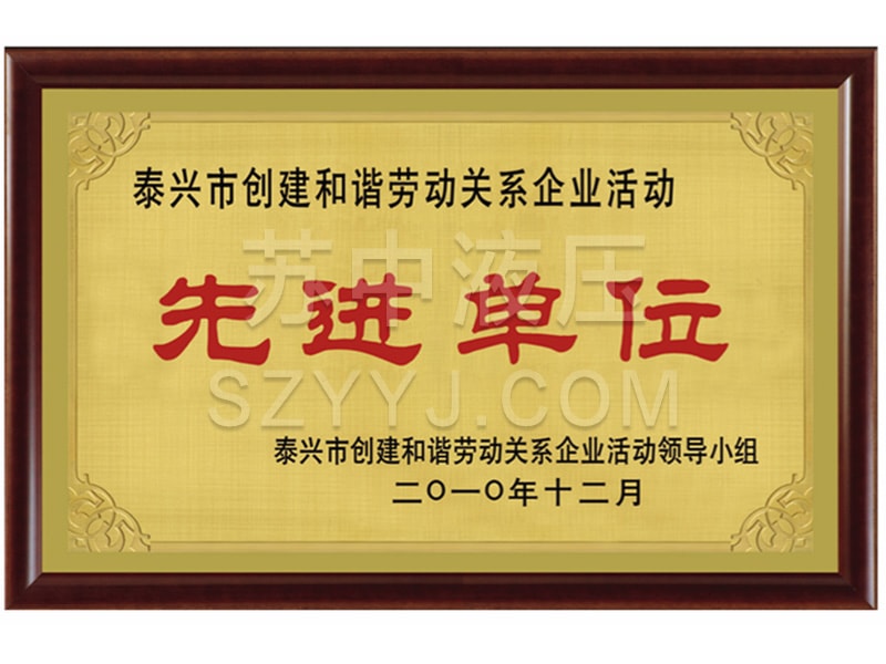 泰兴市先进单位